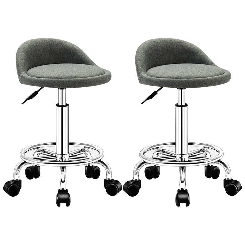 Modern Rotatable Liftable Counter Stool Steel Barber Shop Bar Stool with Cushion