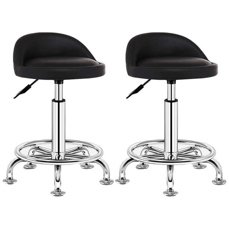 Modern Rotatable Liftable Counter Stool Steel Barber Shop Bar Stool with Cushion