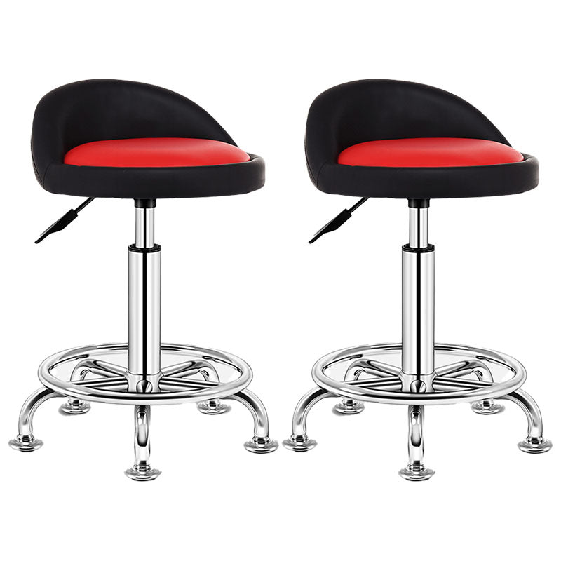 Modern Rotatable Liftable Counter Stool Steel Barber Shop Bar Stool with Cushion