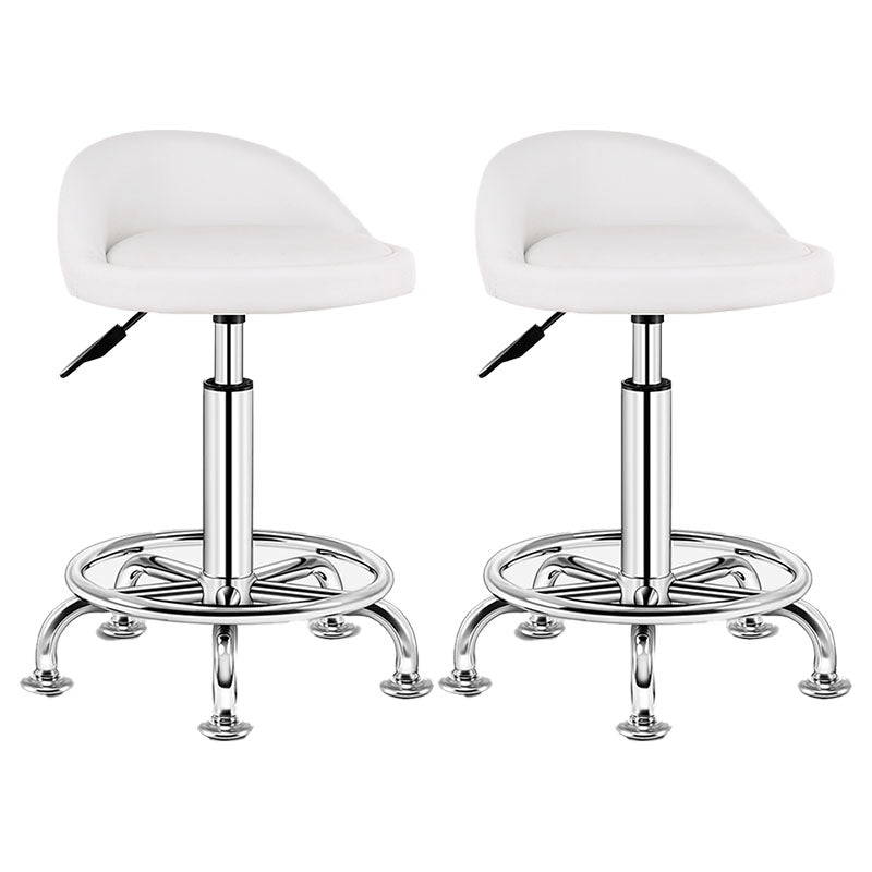 Modern Rotatable Liftable Counter Stool Steel Barber Shop Bar Stool with Cushion