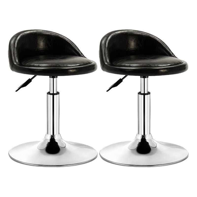 Modern Rotatable Liftable Counter Stool Steel Barber Shop Bar Stool with Cushion