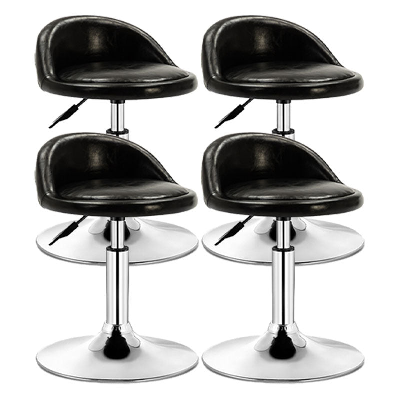 Modern Rotatable Liftable Counter Stool Steel Barber Shop Bar Stool with Cushion