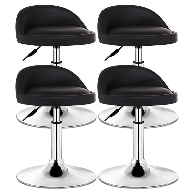 Modern Rotatable Liftable Counter Stool Steel Barber Shop Bar Stool with Cushion