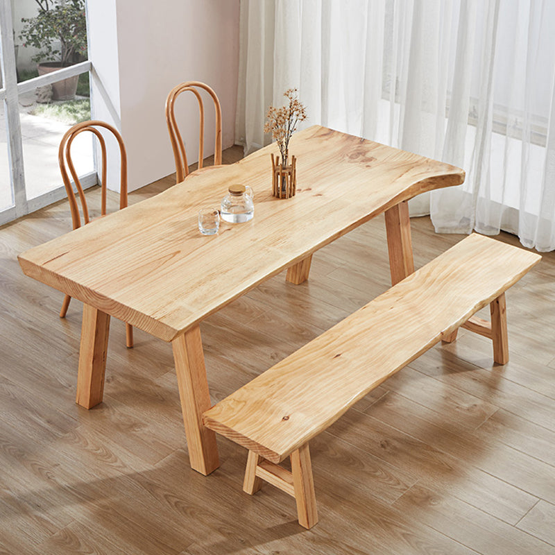 Modern 1/2/4/5 Pieces Dining Set Solid Wood Dining Table Set with Wooden Chairs