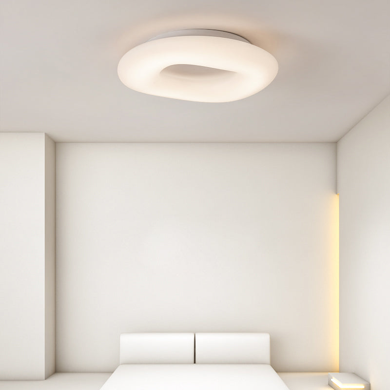 Plafonnier LED circulaire de Style nordique, luminaire décoratif de plafond, idéal pour une chambre à coucher