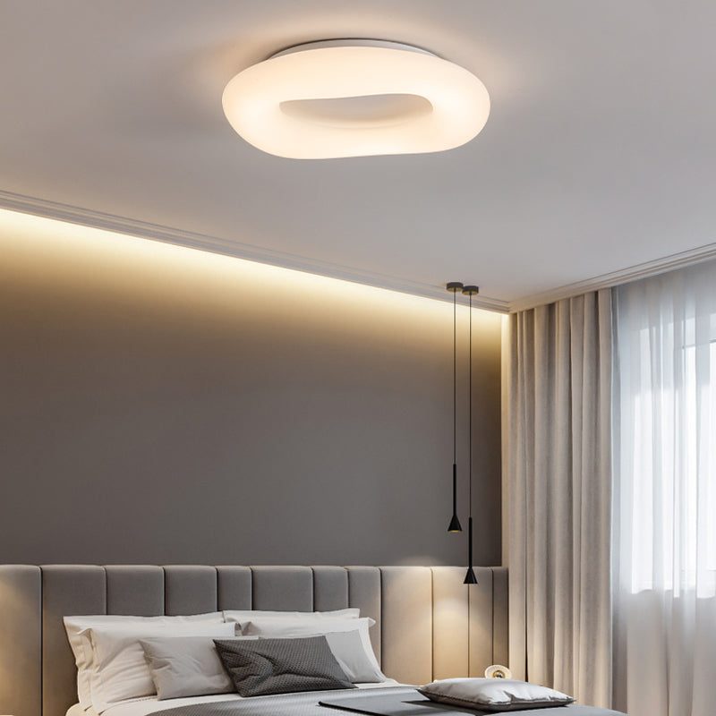 Plafonnier LED circulaire de Style nordique, luminaire décoratif de plafond, idéal pour une chambre à coucher