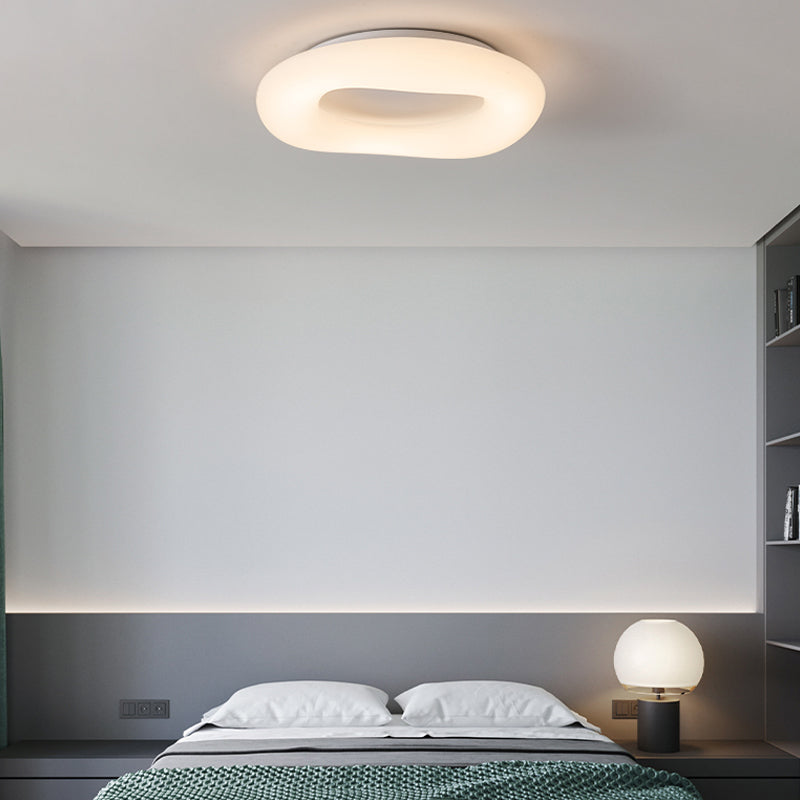 Plafonnier LED circulaire de Style nordique, luminaire décoratif de plafond, idéal pour une chambre à coucher