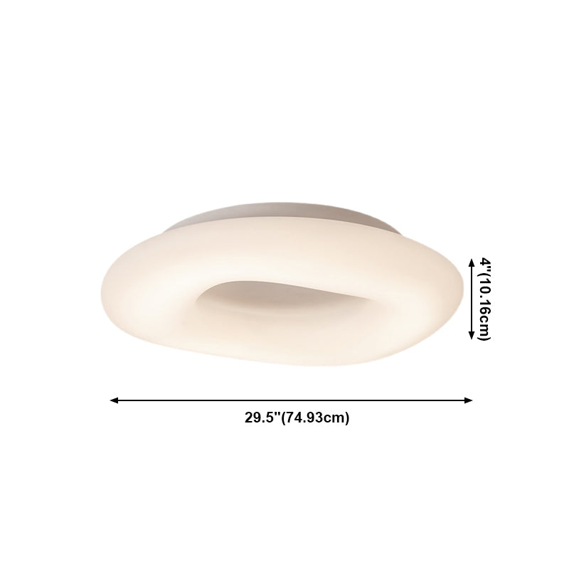 Plafonnier LED circulaire de Style nordique, luminaire décoratif de plafond, idéal pour une chambre à coucher