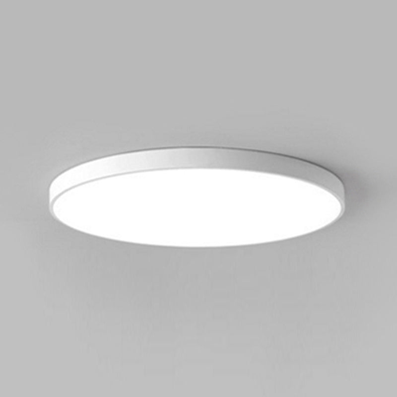 Plafonnier encastré circulaire en métal à LED de style simple