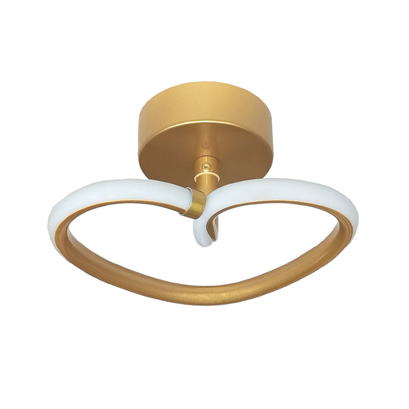 Heart Shape Flush Mounted Ceiling Lights Contemporary Ceiling Lighting for Living Room