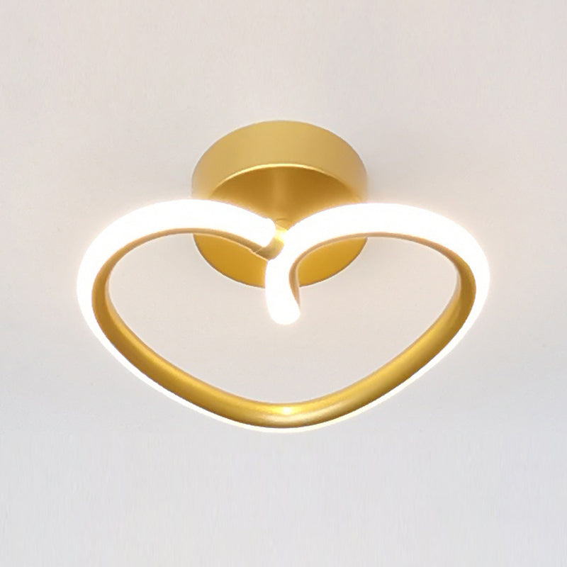Plafoniere da incasso a forma di cuore Illuminazione da soffitto contemporanea per soggiorno