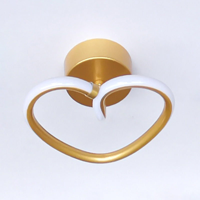Plafoniere da incasso a forma di cuore Illuminazione da soffitto contemporanea per soggiorno