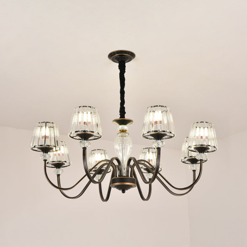 American Style Chandelier Glass Shade Ceiling Chandelier for Living Room