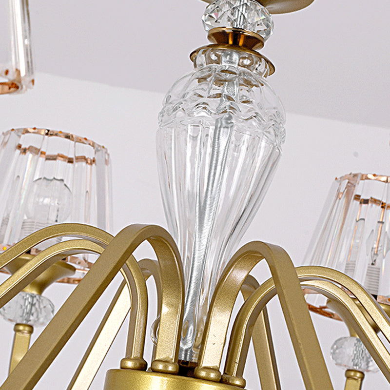 American Style Chandelier Glass Shade Ceiling Chandelier for Living Room