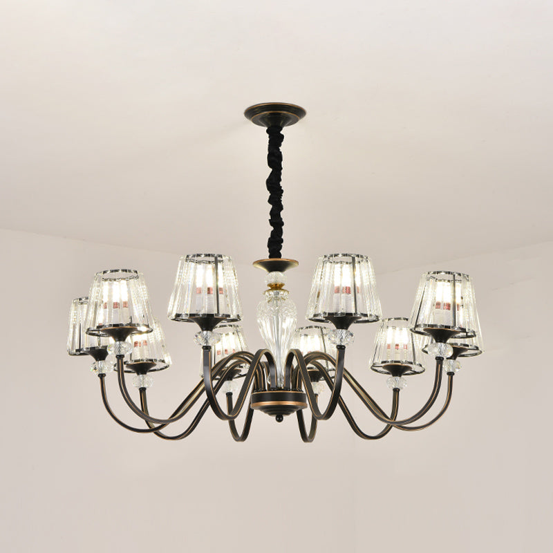 American Style Chandelier Glass Shade Ceiling Chandelier for Living Room