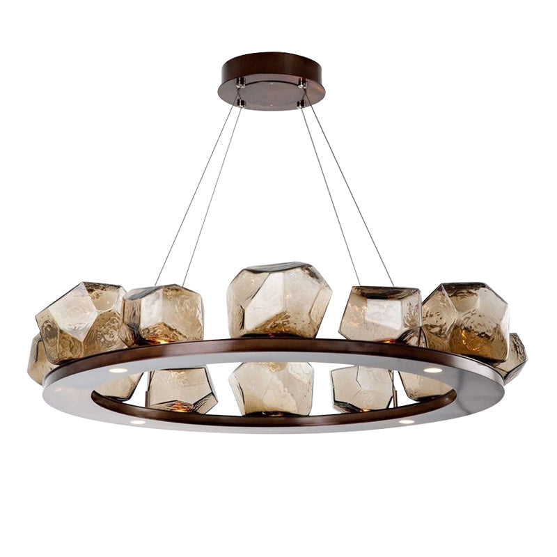 Modern Style Chandelier Irregular Glass Chandelier Lighting Fixtures for Living Room
