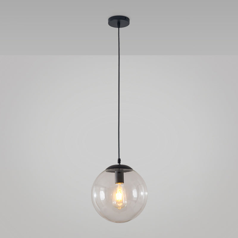 Balla di vetro appeso a sospensione moderna Apparecchi di illuminazione a sospensione per soggiorno