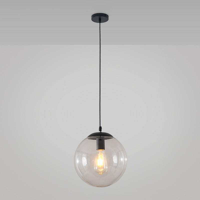 Balla di vetro appeso a sospensione moderna Apparecchi di illuminazione a sospensione per soggiorno