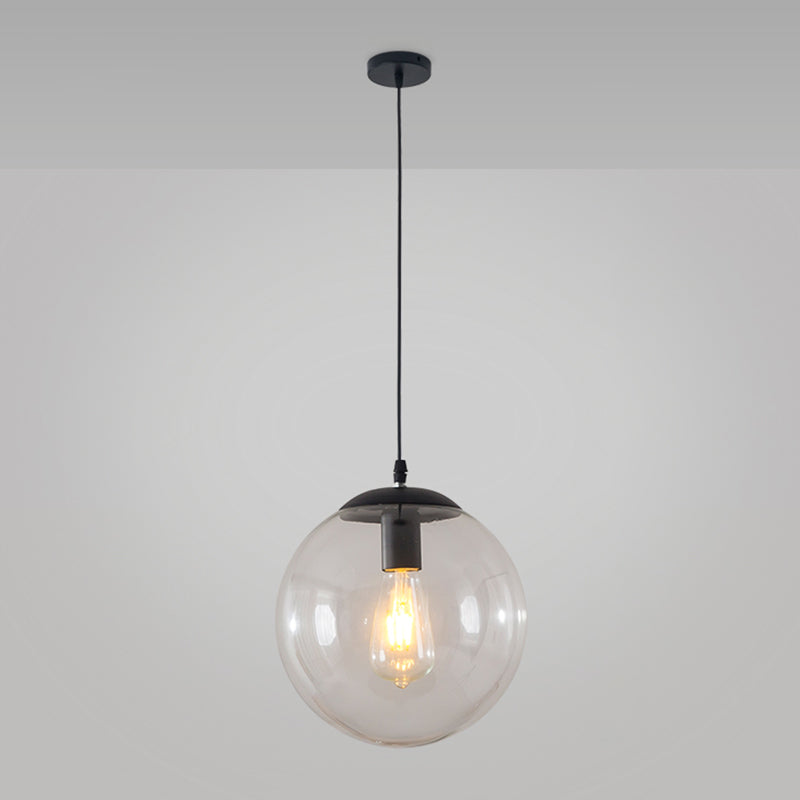 Balla di vetro appeso a sospensione moderna Apparecchi di illuminazione a sospensione per soggiorno