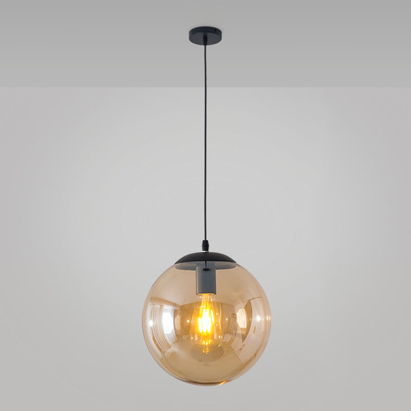Balla di vetro appeso a sospensione moderna Apparecchi di illuminazione a sospensione per soggiorno