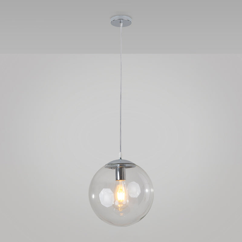 Balla di vetro appeso a sospensione moderna Apparecchi di illuminazione a sospensione per soggiorno