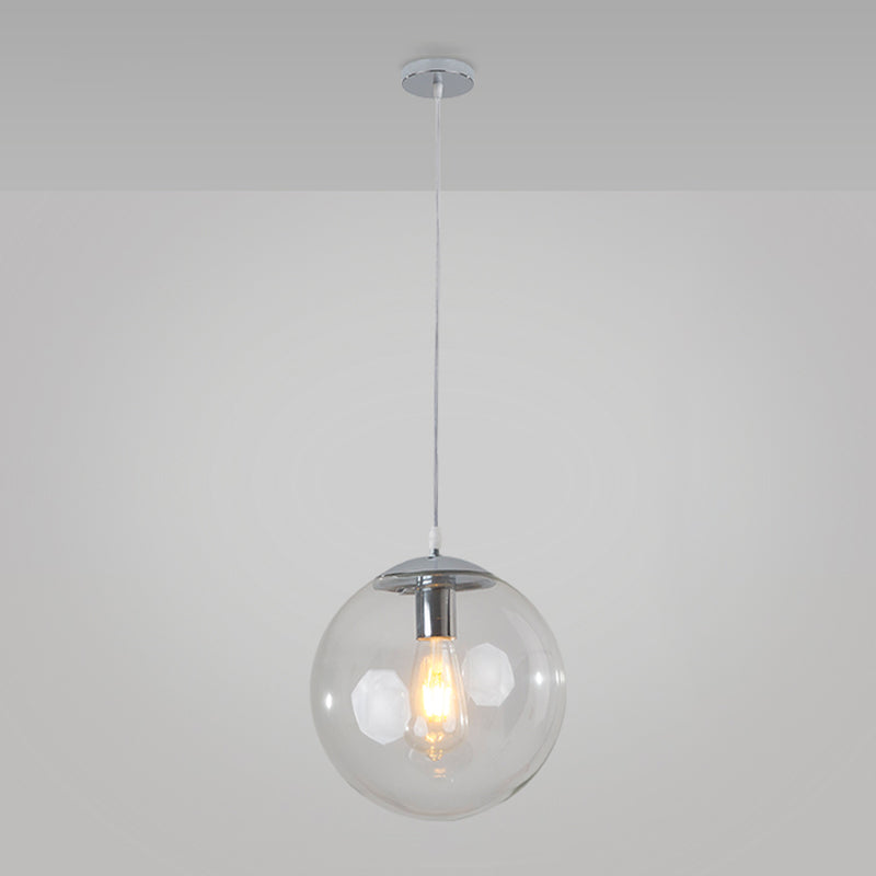 Balla di vetro appeso a sospensione moderna Apparecchi di illuminazione a sospensione per soggiorno