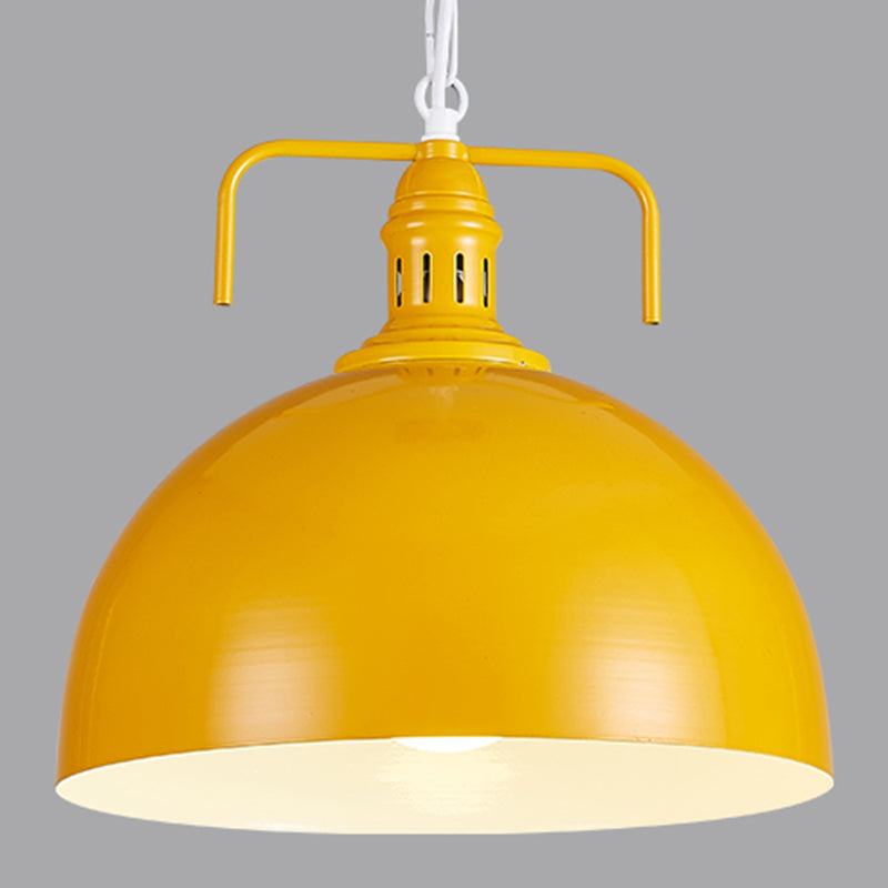 Lumière suspendue industrielle colorée d'éclairage de pendentif en métal pour le salon