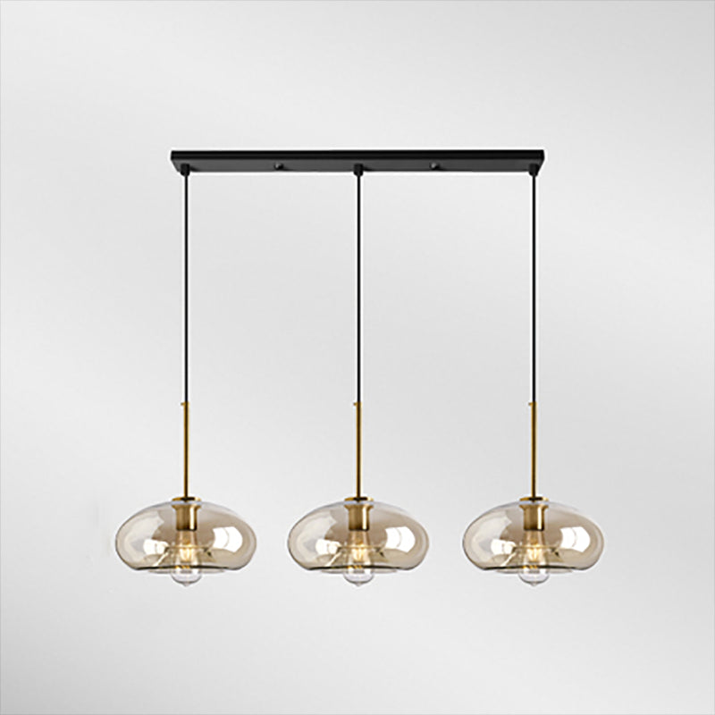 Verre moderne suspendu éclairage pendentif ménage léger pour le salon