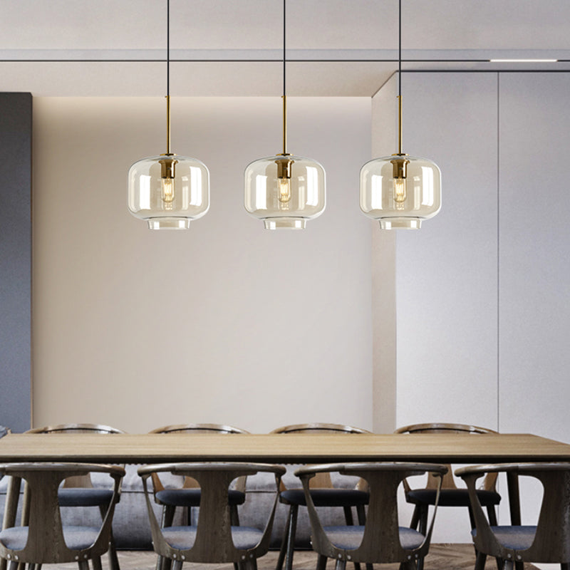 Verre moderne suspendu éclairage pendentif ménage léger pour le salon