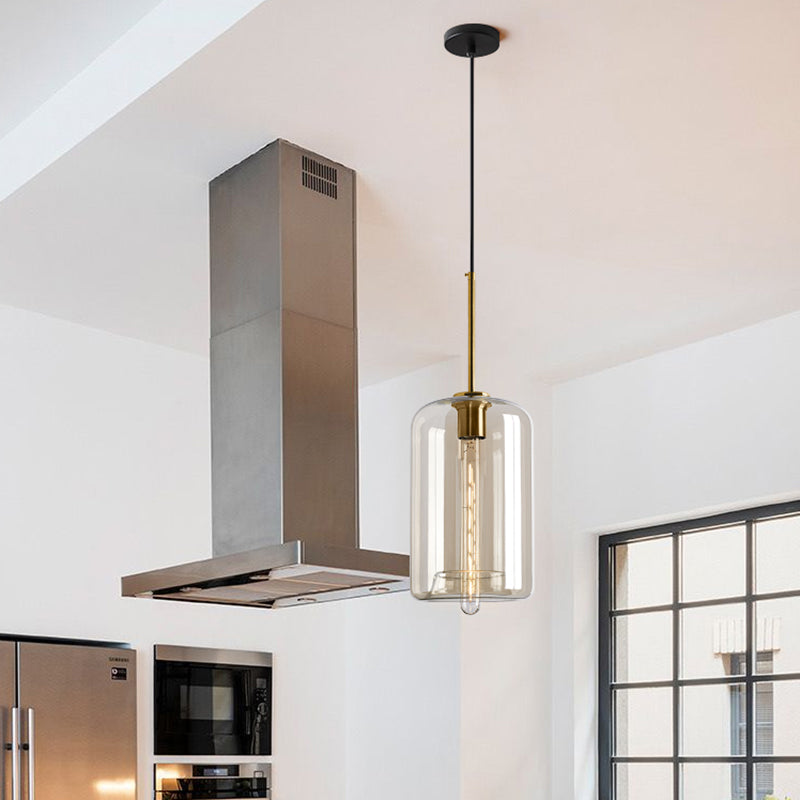 Verre moderne suspendu éclairage pendentif ménage léger pour le salon