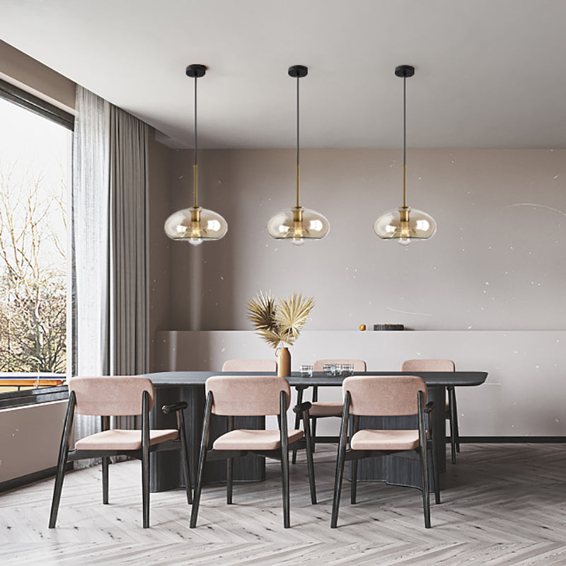 Verre moderne suspendu éclairage pendentif ménage léger pour le salon