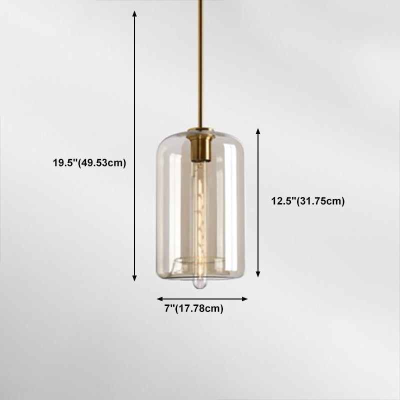 Verre moderne suspendu éclairage pendentif ménage léger pour le salon