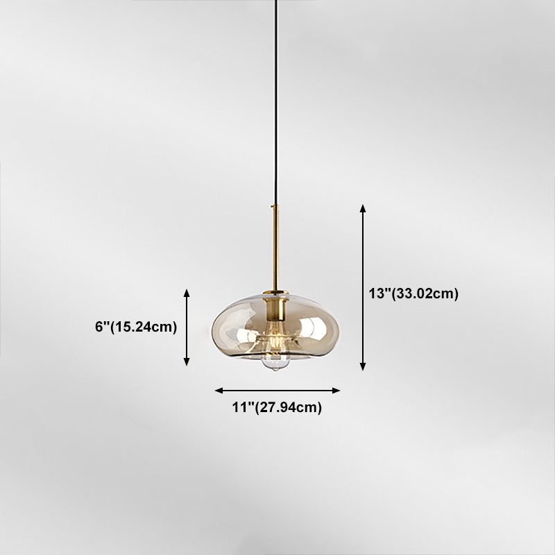 Verre moderne suspendu éclairage pendentif ménage léger pour le salon