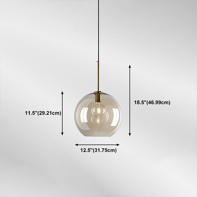 Verre moderne suspendu éclairage pendentif ménage léger pour le salon