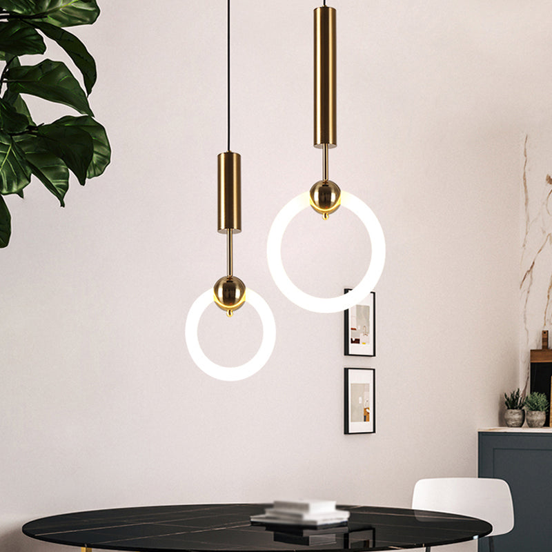 LED contemporain Light Light Simple Linear Pending Lighting Fixtures pour chambre à coucher