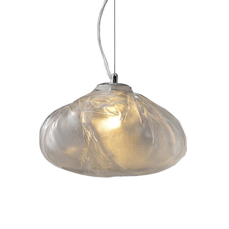 Scale a 1 luci a ciondolo illuminazione artistica a forma di nuvola lampada a goccia con tonalità di vetro