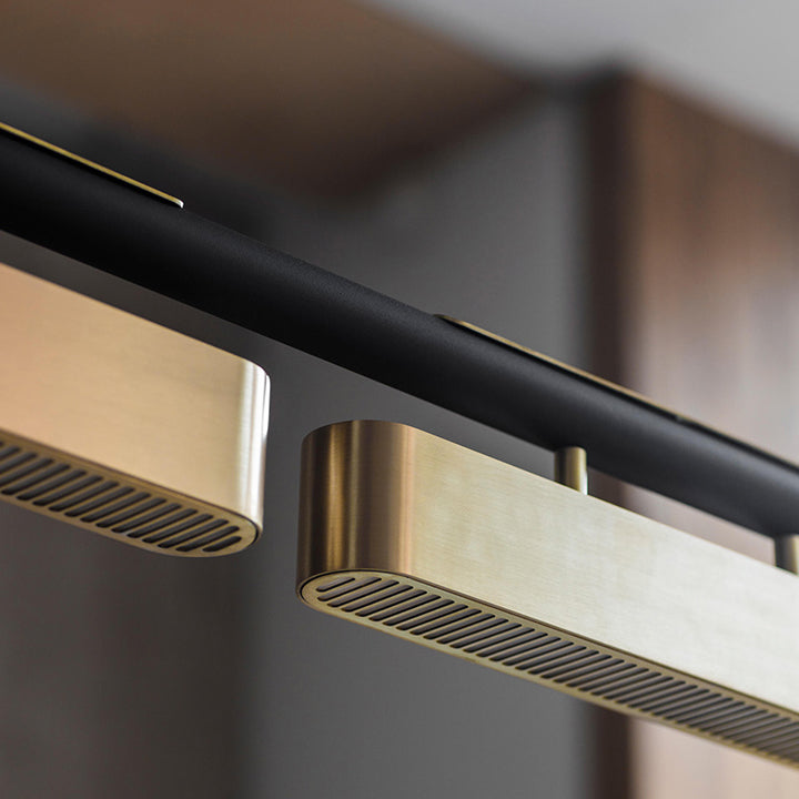 Rechteck Island Leuchte moderne Restaurant LED Hängende Lampe mit Metallschatten