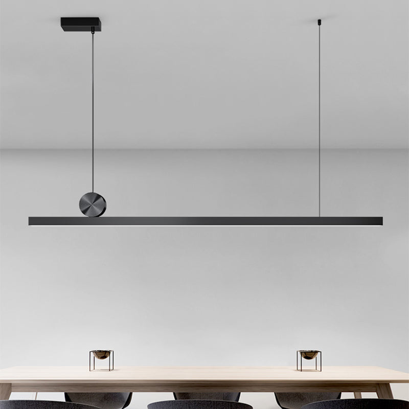 Lámpara colgante de restaurantes de 1 luces de estilo rectángulo de estilo isleño con sombra acrílica