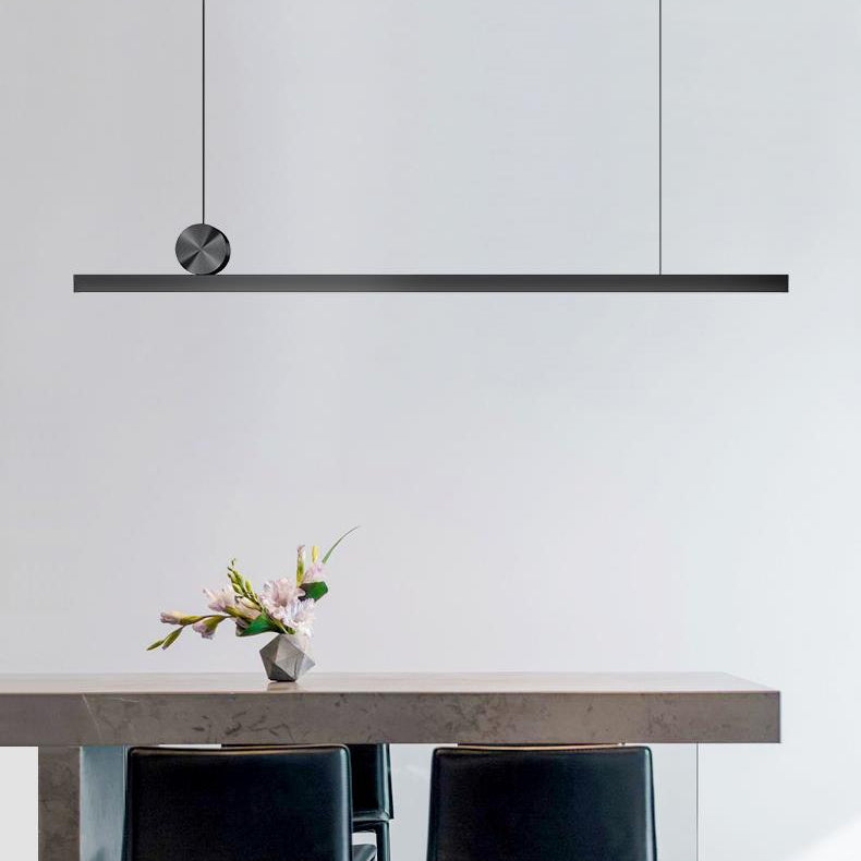 Lámpara colgante de restaurantes de 1 luces de estilo rectángulo de estilo isleño con sombra acrílica