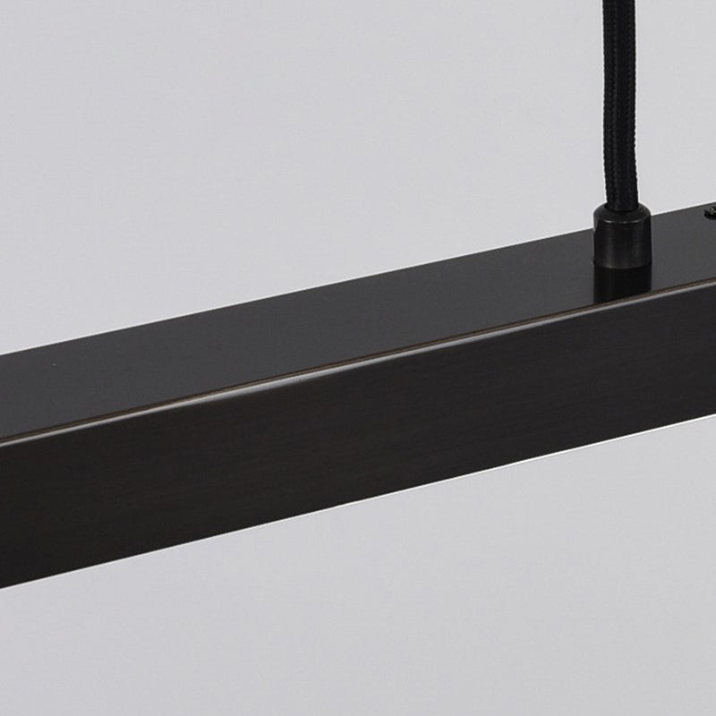 Accesorios de iluminación modernos de la isla de cobre de cobre lámpara de suspensión LED de 1 luces lineales