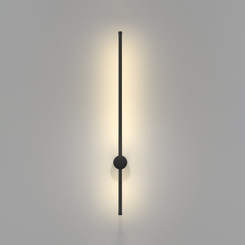 Modern Aluminum Wall Light Minimalist Straight LED Wall Sconce for Living Room