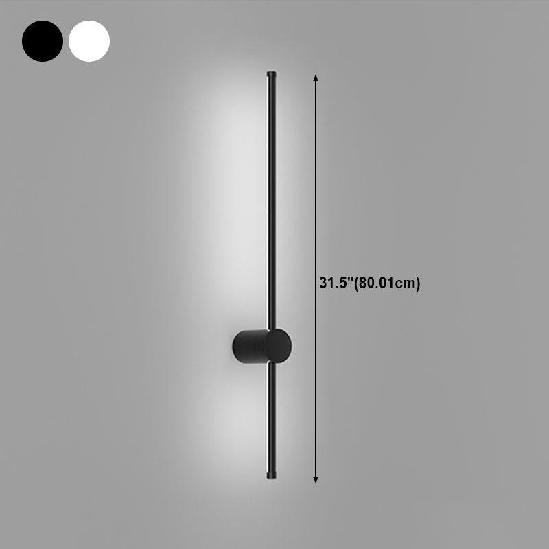 Modern Aluminum Wall Light Minimalist Straight LED Wall Sconce for Living Room