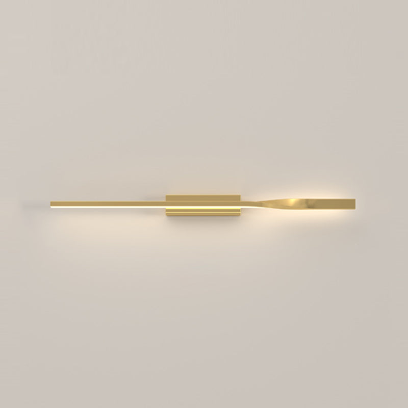 Linear Led Sconce Light Fixture Contemporary Metal Wall Light Fixture for Bedroom