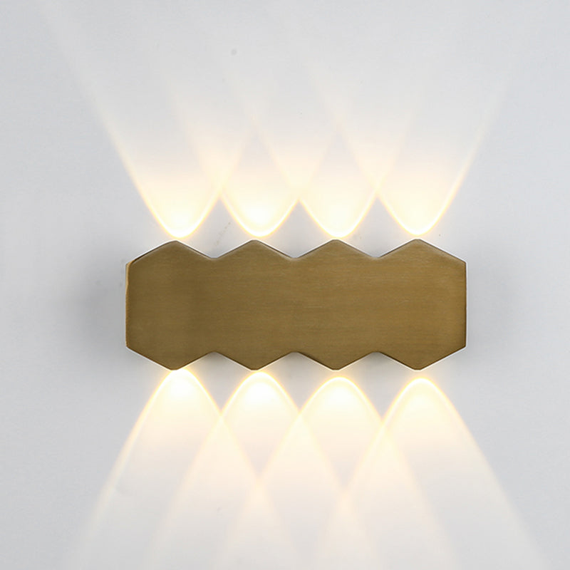 Modern Style Aluminum Wall Light Geometric LED Wall Sconce for Bedroom