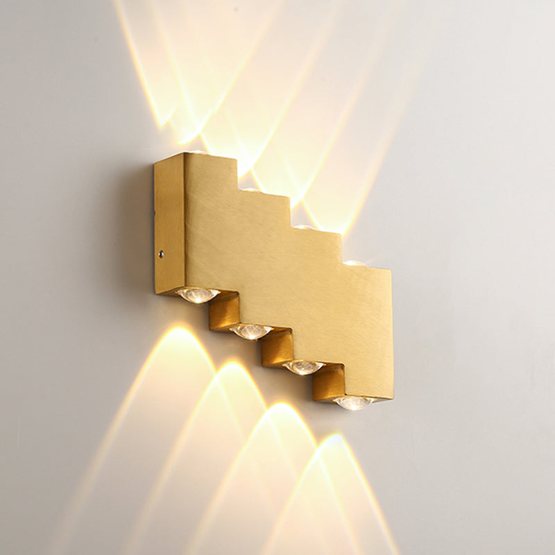 Modern Style Aluminum Wall Light Geometric LED Wall Sconce for Bedroom