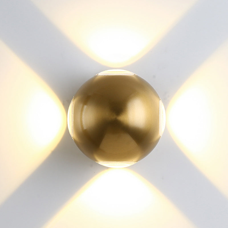 Modern Style Aluminum Wall Light Geometric LED Wall Sconce for Bedroom