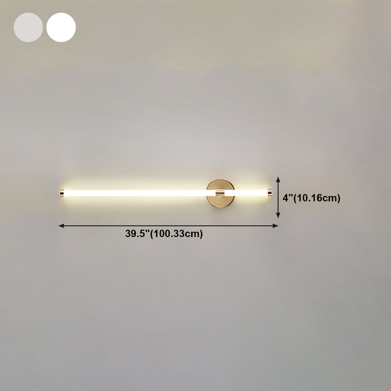 Nordic Mur Light Strip Forme LED Appiculture murale avec une teinte en verre pour la chambre