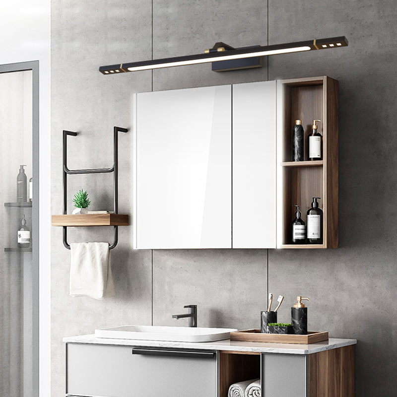 LED Wall Vanity Light Fixtures Contemporary Mirror Front Lighting with Acrylic Shade