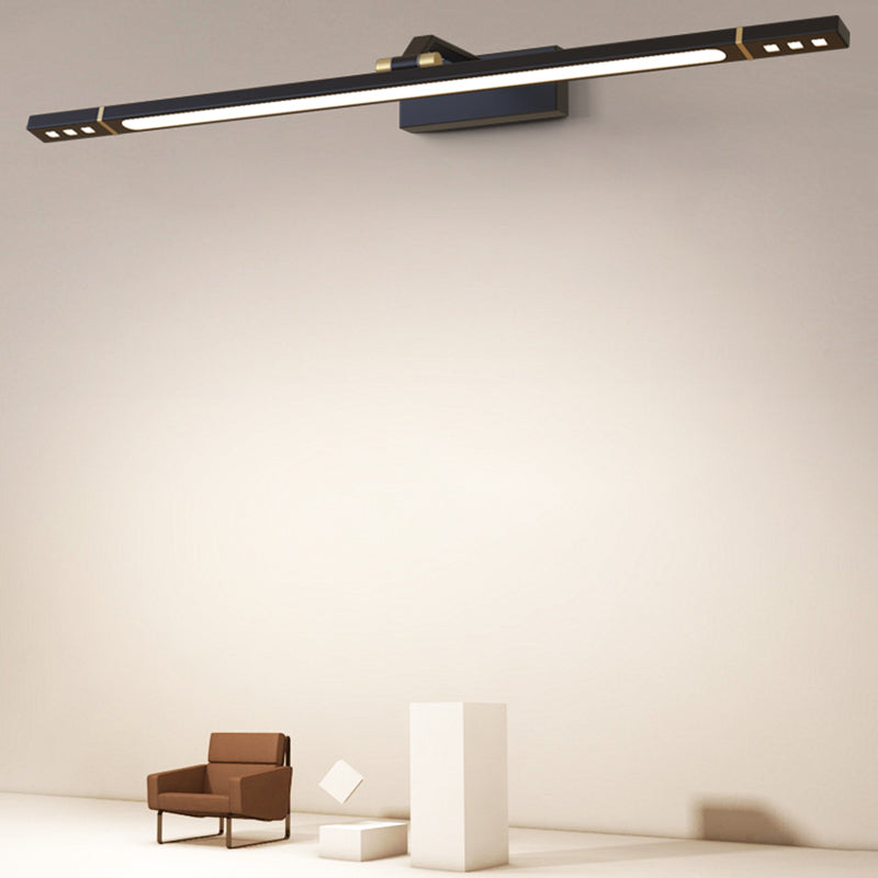 Lampade per vanità a parete a LED illuminazione anteriore a specchio contemporaneo con ombra acrilica