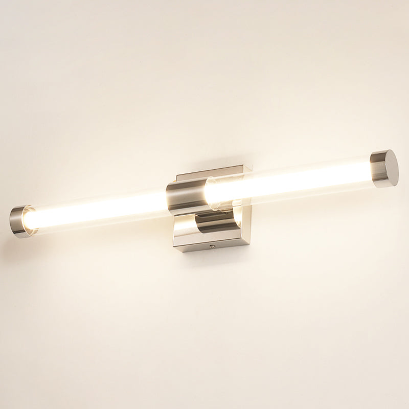 Contemporary Mirror Front Lighting LED Vanity Wall Light Fixtures with Acrylic Shade